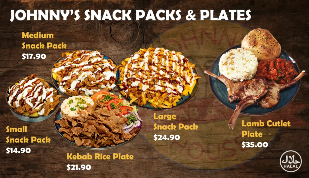 Johnny Best HSPs Snack Pack in Ashmore Southport Gold Coast